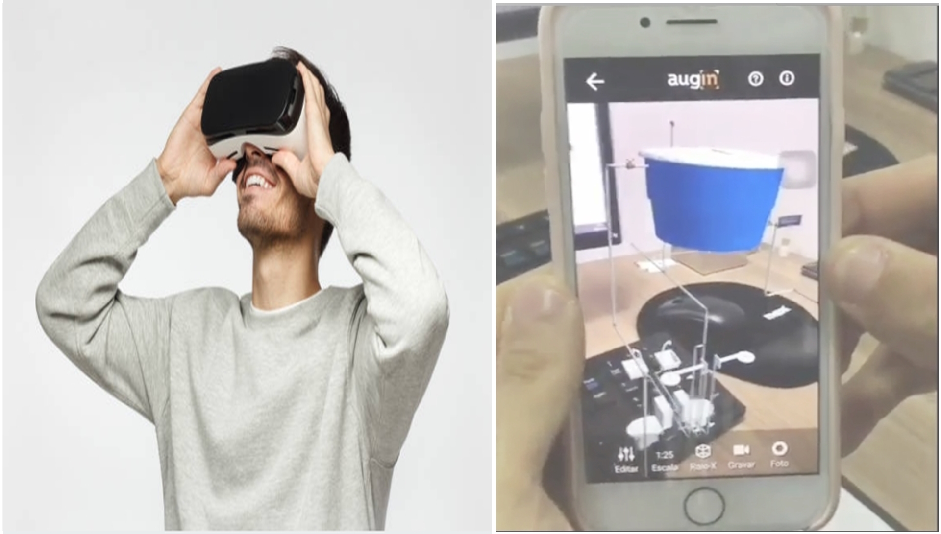 Diferença entre realidade virtual e realidade aumentada