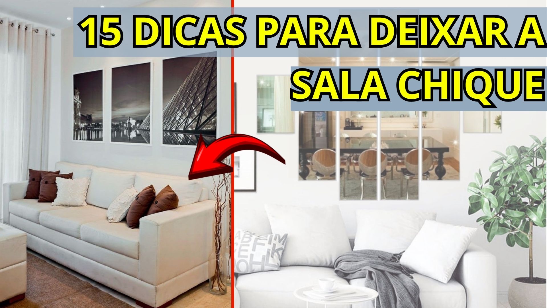 Decoração Para Sala: 15 Dicas Para Sala Chique Gastando Pouco ...